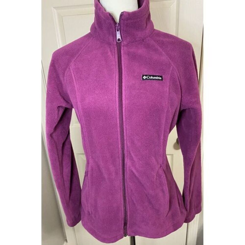 Columbia Women's Purple Fleece Full-Zip Jacket Outdoor Warm Cozy‎ Size M